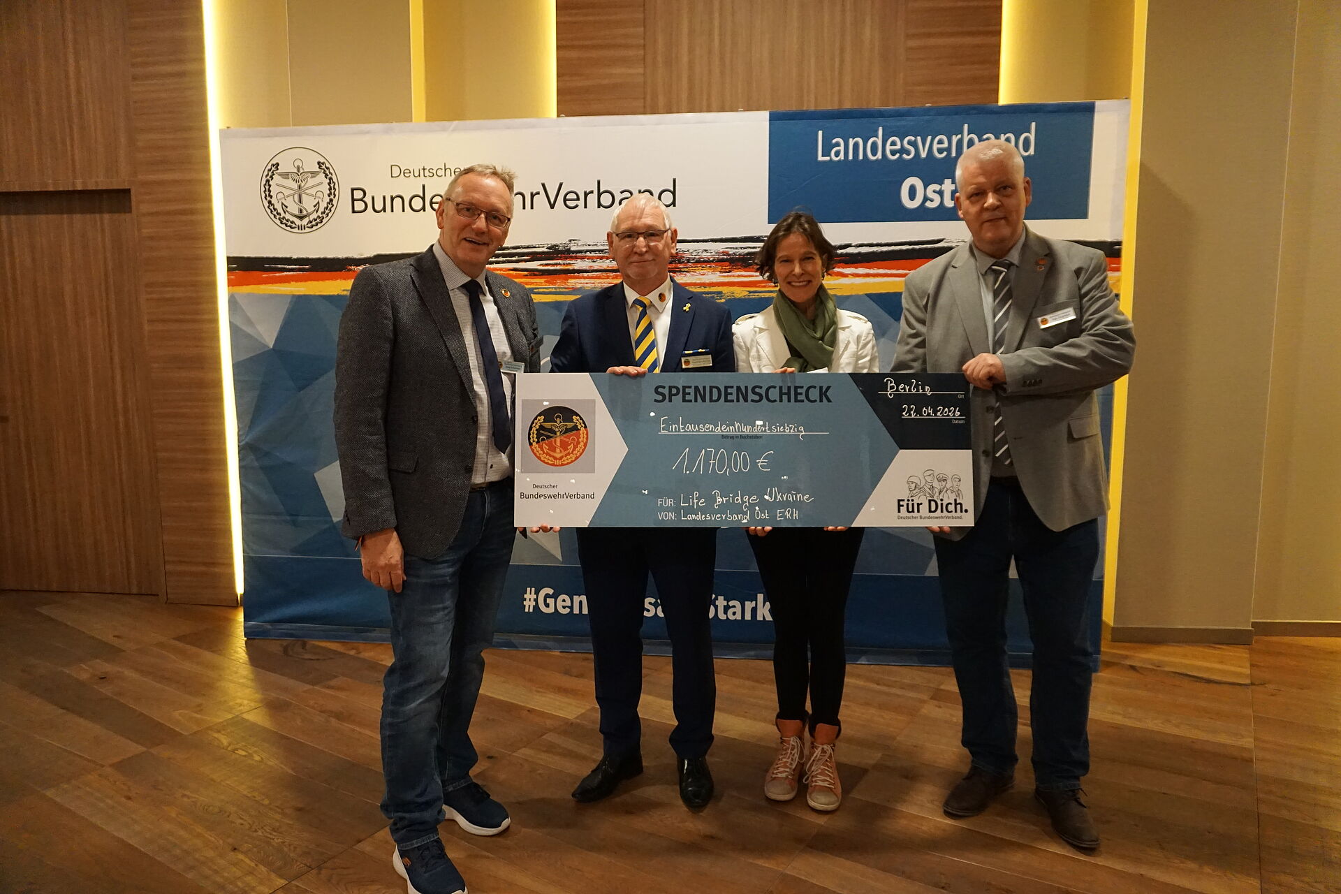 Kameradschaften der ERH im LV Ost sammeln Spenden für verwundete ukrainische Soldaten