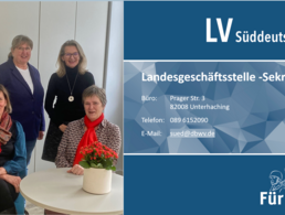 Das neue Sekretariat der Landesgeschäftsstelle mit Jana Henzler (v.l.), Karin Reitmeier, Maria Nothaft und Petra Beck. Foto: IK