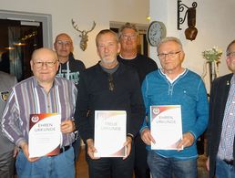 Vorsitzender Hendrik Rohm (v.l.), Joachim Vogler, Michael Kiefer, Bernd Holzwarth, Joachim Fidorra, Gerd Schempp, Bezirksvorsitzender Harald Lott. Foto: sKERH Zollernalb