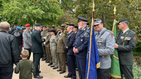 Deutsche Soldaten der Abordnung aus Brunssum/Belgien. Foto: DBwV