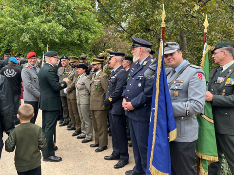 Deutsche Soldaten der Abordnung aus Brunssum/Belgien. Foto: DBwV