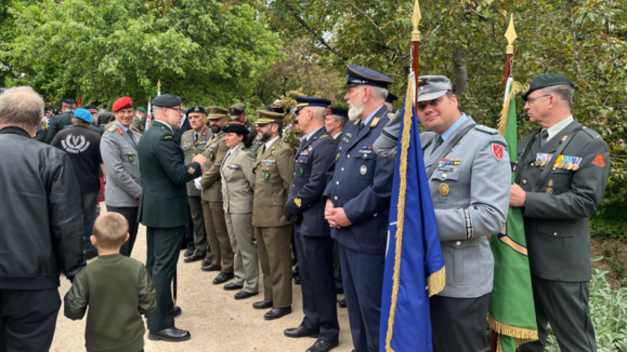 Deutsche Soldaten der Abordnung aus Brunssum/Belgien. Foto: DBwV