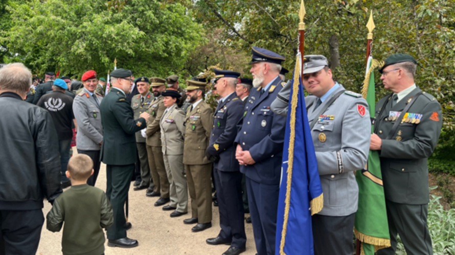 Deutsche Soldaten der Abordnung aus Brunssum/Belgien. Foto: DBwV