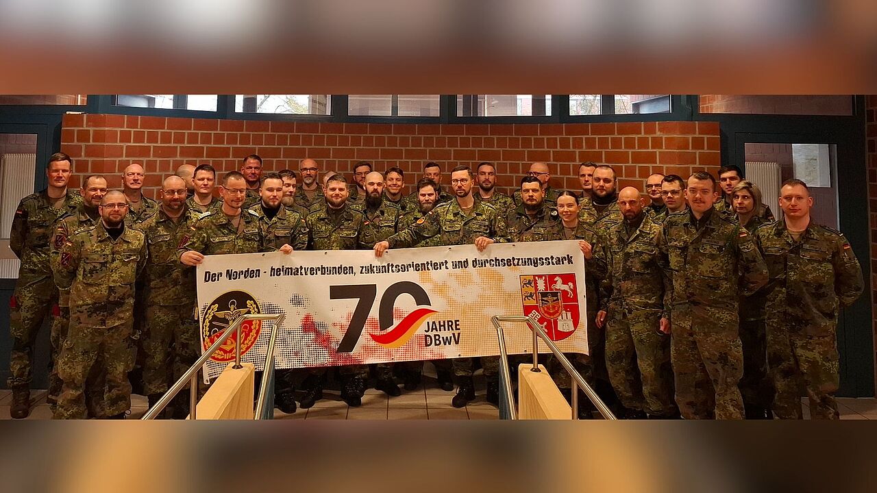 Mitglieder der Truppenkameradschaft Stab- Test und Versuch. Foto: DBwV