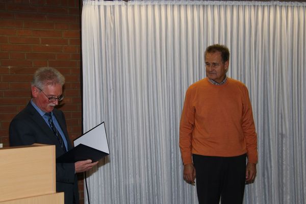 Andreas Priesemann (l.) und Dietmar Schumacher. Foto: DBwV/Jürgen Friedrich Kanert