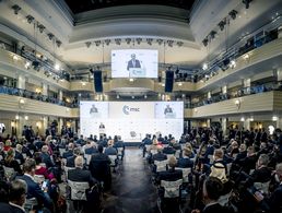 Sie ist eine der wichtigsten sicherheitspolitischen Veranstaltungen überhaupt: Die Münchner Sicherheitskonferenz im Hotel Bayrischer Hof. Foto: MSC