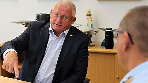 Der Vorsitzende des Fachbereichs Beteiligungsrechte im DBwV-Bundesvorstand, Oberstabsfeldwebel a.D. Andreas Hubert. Foto: DBwV