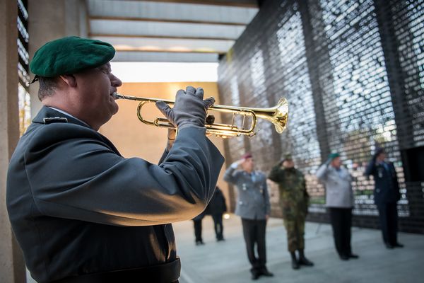 Das Ehrenmal der Bundeswehr im Bendlerblock ist den 3200 Angehörigen der Bundeswehr gewidmet, die seit der Gründung 1955 in Ausübung ihres  Dienstes ihr Leben ließen. Foto: DBwV/Zacharie Scheurer