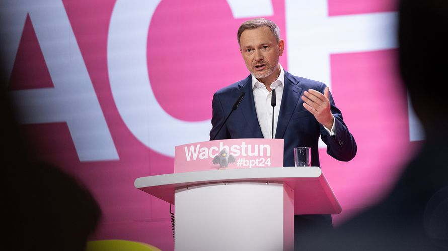 Der FDP-Parteivorsitzende Christian Lindner warf dem russischen Staatschef Wladimir Putin vor, Europa und die NATO spalten zu wollen. Foto: picture alliance/dpa/Hannes P Albert