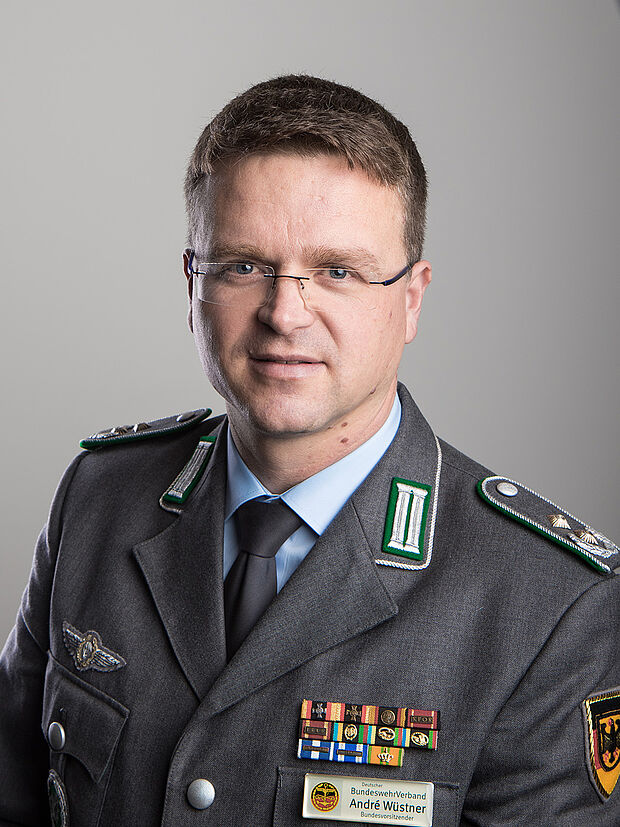 Der DBwV-Bundesvorsitzende, Oberstleutnant André Wüstner Foto: DBwV/Scheurer
