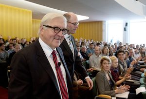 Steinmeier würdigte die Gründung der Vereinten Nationen vor 70 Jahren als „wegweisenden Moment für die Menschheit“.