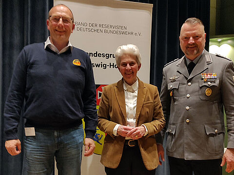 Von links: Dirk Sommer, Marie-Agnes Strack-Zimmermann und Marc Lemmermann 