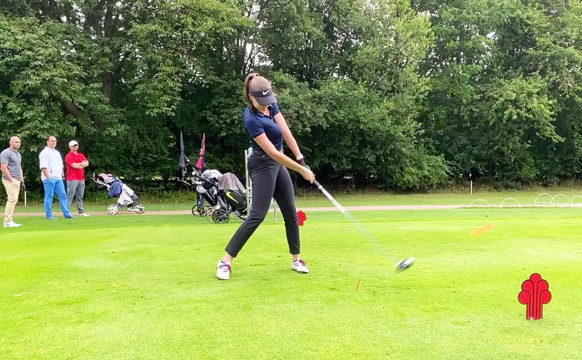 Auf dem Green ging es sportlich zur Sache. Foto: DBwV/Kruse