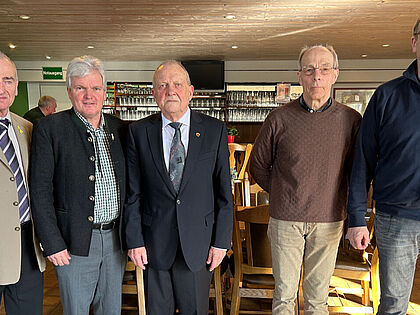 In Lütjenburg: Holger Kemter, Volker-Fritz Martin, Dieter Fischer, Winfried Riegert und Dirk Sommer. Foto: LV Nord