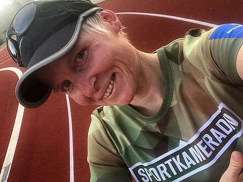 Sportkameradin: Korvettenkapitän Anke Mies ist ambitionierte Läuferin. Foto: Privat