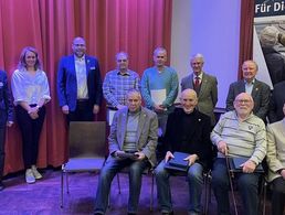 Jubilare, Mandatsträger und Gäste der Jahreshauptversammlung in Munster. Foto: LV Nord