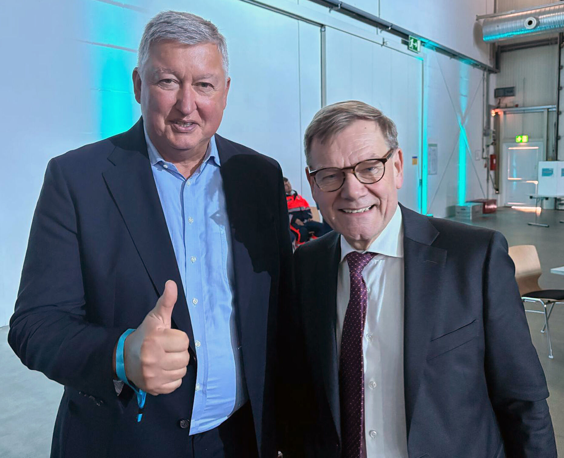 Thomas Behr mit dem Bundesminister des Auswärtigen, Johann Wadephul. Foto: DBwV