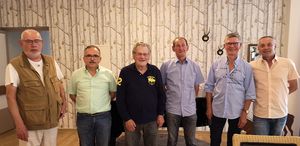 Vorsitzender Erwin Vohrer (2. v. r.) mit den Mitgliedern des neuen Vorstands der Kameradschaft. Foto: DBwV
