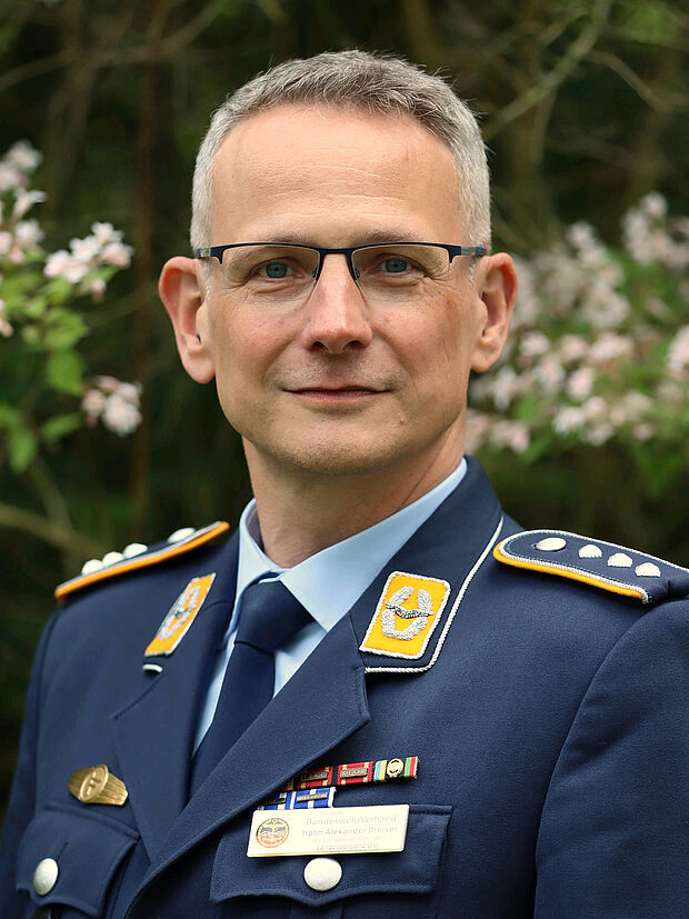 Hauptmann Alexander Dreiser, stellvertretender Landesvorsitzender Ost