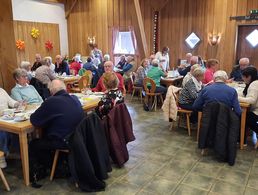 Bei der Veranstaltung der sKERH Diepholz: Blick ins Brockumer Scheunen-Cafe. Foto: LV Nord
