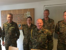 Der neue Vorstand der TruKa GebPiBtl 8 Foto: DBwV/Willy Hanemann
