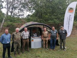 Unter Leitung des KERH Cottbus war der DBwV auch in diesem Jahr mit einem Informationsstand beim Gästevergleichsschießen des Landeskommandos Brandenburg vertreten. Foto: DBwV/Hellmund