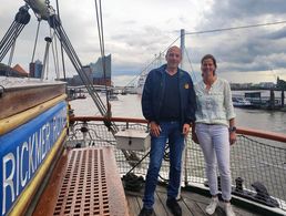 Dirk Sommer und Neumitglied Kathrin Bahnsen Foto: DBwV