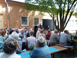 Begrüßung der Gäste bei der ERH Berlin Marzahn-Hellersdorf Foto: DBwV/Intemann
