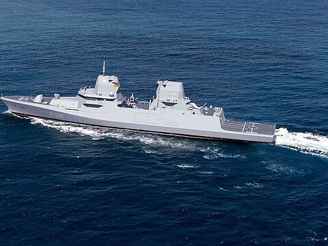So soll die neue F126-Fregatte aussehen. Foto: DAMEN Naval/Bundeswehr