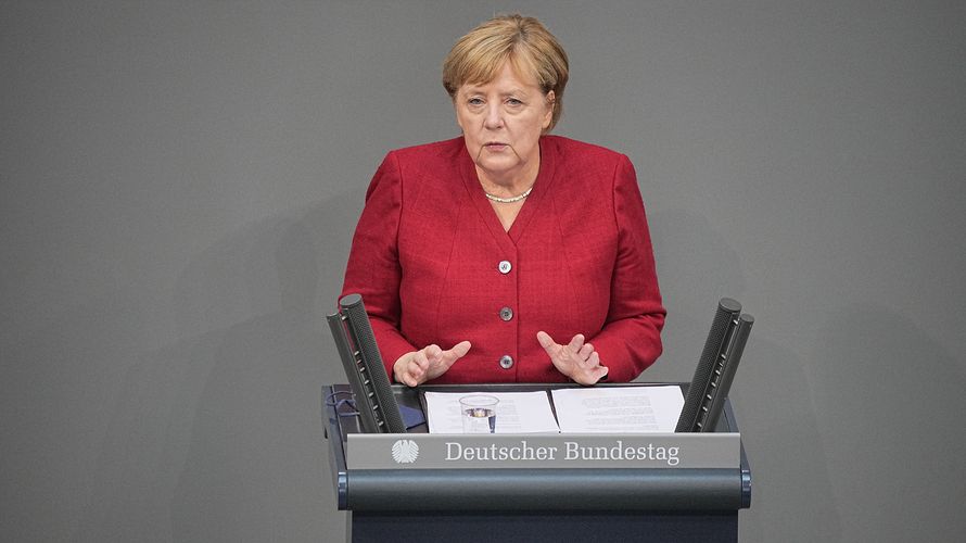 Bundeskanzlerin Angela Merkel sprach von "furchtbaren" und "bitteren " Entwicklungen in Afghanistan. Foto: picture alliance/dpa | Michael Kappeler