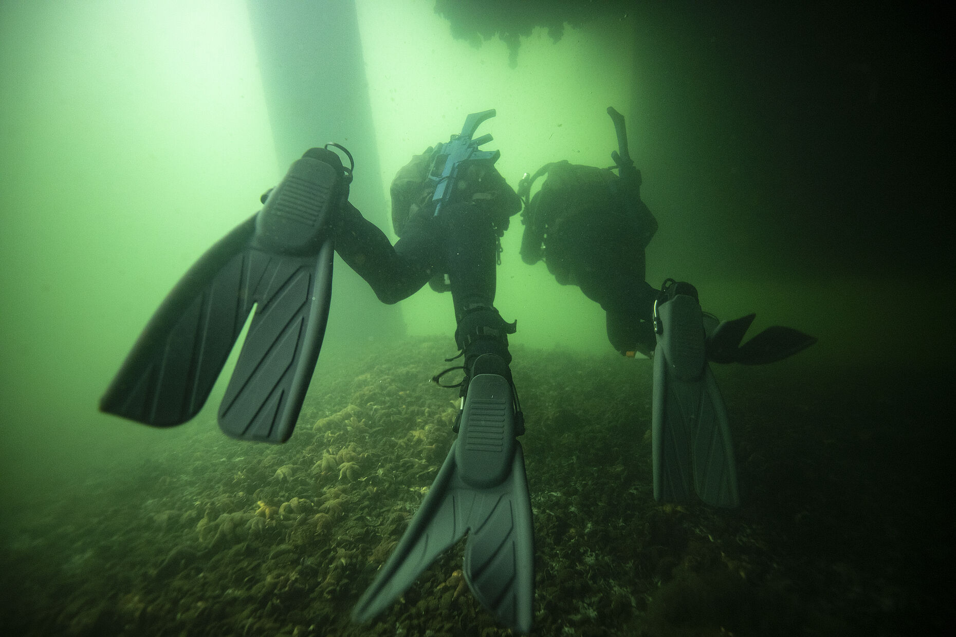 Einsatz unter Wasser: Die Kampfschwimmer der Marine. Foto: Bundeswehr/Bienert