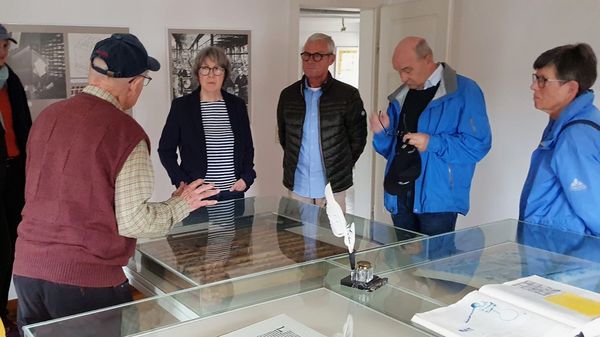 Mitglieder der Kameradschaft ERH Külsheim besuchten das Ottmar Mergenthaler-Museum in Bad Mergentheim. Foto: Karlheinz Thürauf und C. Rother