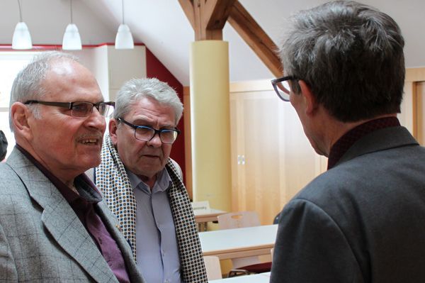 Oberstabsfeldwebel a.D. Wolfgang Gebhardt, Hauptmann a.D. Erwin Zacherl, Landesvorsitzender Stärk. (v.l.) Foto: DBwV/LV Süddeutschland