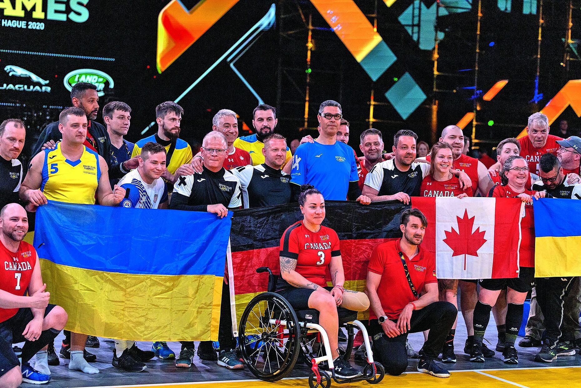 Gewinnerbild der IG22 in Den Haag. Auch in diesem Jahr werden sich Soldatinnen und Soldaten aus 22 Nationen bei den IG23 in Düsseldorf in 10 sportlichen Disziplinen messen, gegenseitig unterstützen und gemeinsam feiern. Foto: DBwV/Yann Bombeke
