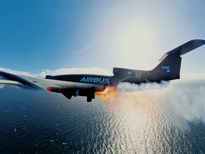 Nach erfolgreicher Identifizierung des Ziels feuerte „Bird of Prey“ eine Luft-Luft-Rakete ab. Foto: Airbus Defence and Space GmbH 2026