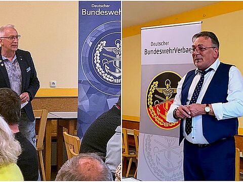 KERH-Vorsitzender Detlef Döring (l.) und Bezirksvorsitzender Franz Jung berichteten über die Vorstands- und Verbandsarbeit. Text: Detlef Döring