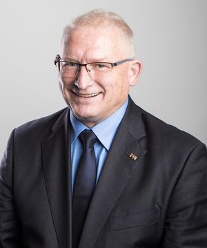 Der Vorsitzende Fachbereich Beteiligungsrechte, Oberstabsfeldwebel a.D. Andreas Hubert. DBwV/Scheurer  