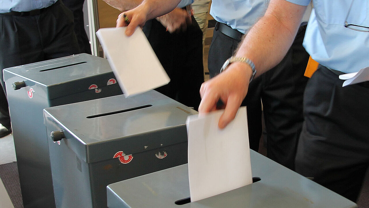 Abstimmung im April: Jede Stimme zählt. Foto: DBwV/Hahn