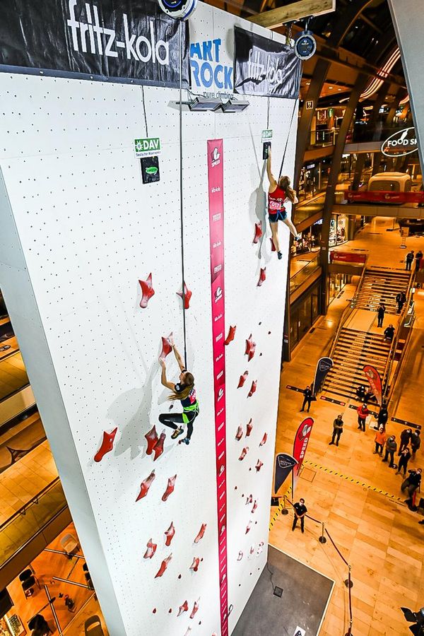 Symbolbild: Der Weltrekord im Speedklettern liegt (bei den Männern) aktuell bei 5,48 Sekunden, eine unglaubliche Leistung für die Strecke von 15 Metern. Foto: Deutscher Alpenverein