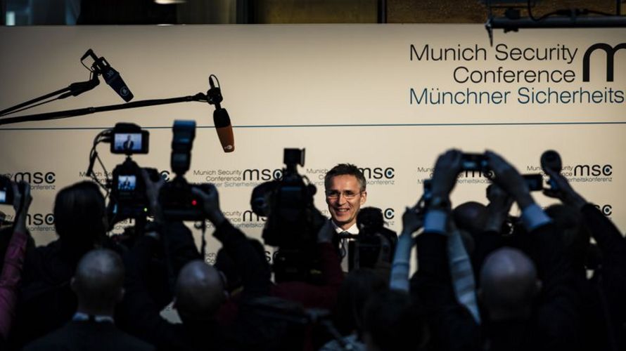 Nato-Generalsekretär Jens Stolgenberg, hier auf einem Bild von der Münchner Sicherheitskonferenz, lobte das deutsche Engagement Foto: msc