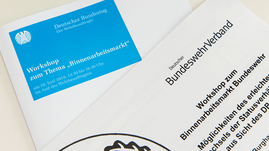 Der Workshop zum Binnenarbeitsmarkt fand auf Einaldung des Wehrbeauftragten statt. Foto: DBwV/Scheurer