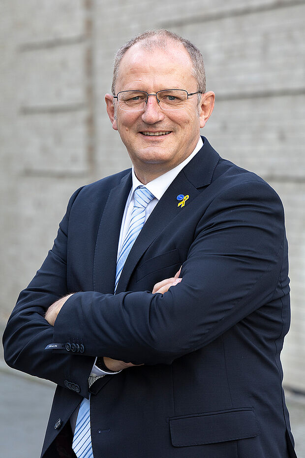 Hauptmann a.D. Jörg Greiffendorf, DBwV-Schatzmeister und themenverantwortlich für das europapolitische Engagement des Verbandes. Foto: DbwV/Yann Bombeke
