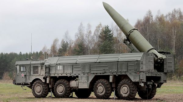 Russland hat in Kaliningrad mobile Raketensysteme vom Typ SS-26 stationiert. Die Reichweite der nuklearfähigen Flugkörper reicht bis tief nach Mitteleuropa. Foto: dpa