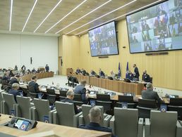 Verteidigungsministertreffen unter Pandemie-Bedingungen: Die Zusammenkunft der Nato urde als Videokonferenz durchgeführt. Foto: Nato