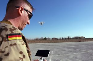 Camp-Bewachung mittels Drohne in Masar-e-Sharif Foto: Bundeswehr/EinsFüKdo