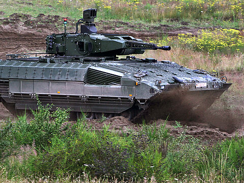 Schützenpanzer des Typs "Puma", aufgenommen 2014. Archivfoto: Bundeswehr/Jane Hannemann