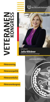 Rollup Veteranenkongress - Julia Klöckner - Präsidentin des Deutschen Bundestages
