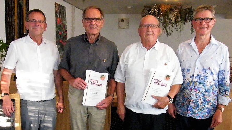 Harald Lott, Hans König, Walter Bachhofer, Erwin Vohrer (v.l.) Foto: DBwV