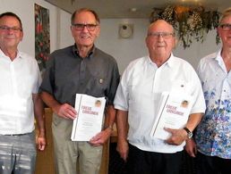 Harald Lott, Hans König, Walter Bachhofer, Erwin Vohrer (v.l.) Foto: DBwV