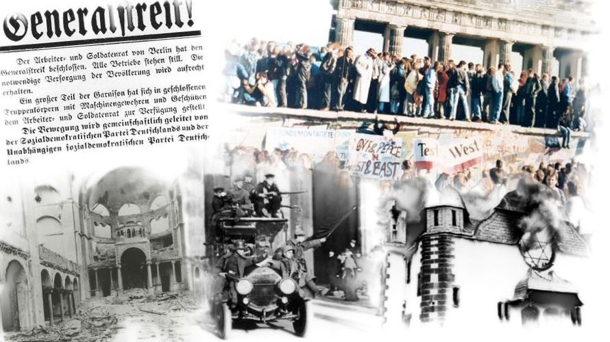 In der deutschen Geschichte geschahen viele prägende Ereignisse an einem 9. November. Montage: DBwV